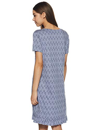 Jockey Cotton a-line Dress (RX25_Infinity Blue Assorted Prints_M)