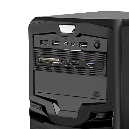Lazmin Card Reader with Multiport Front Panel, PC Internal Card Reader Dashboard Multifunction Multimedia PC Front Panel