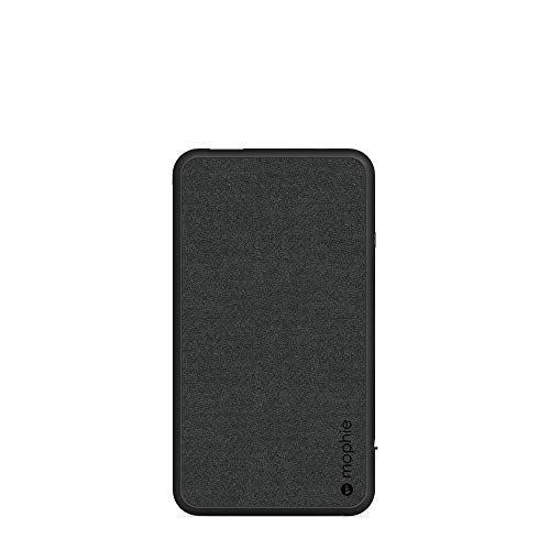 Mophie Powerstation Plus XL (10,000mAh) - Qi Wireless Charging with Built in Micro USB and Lighning Cables - Black