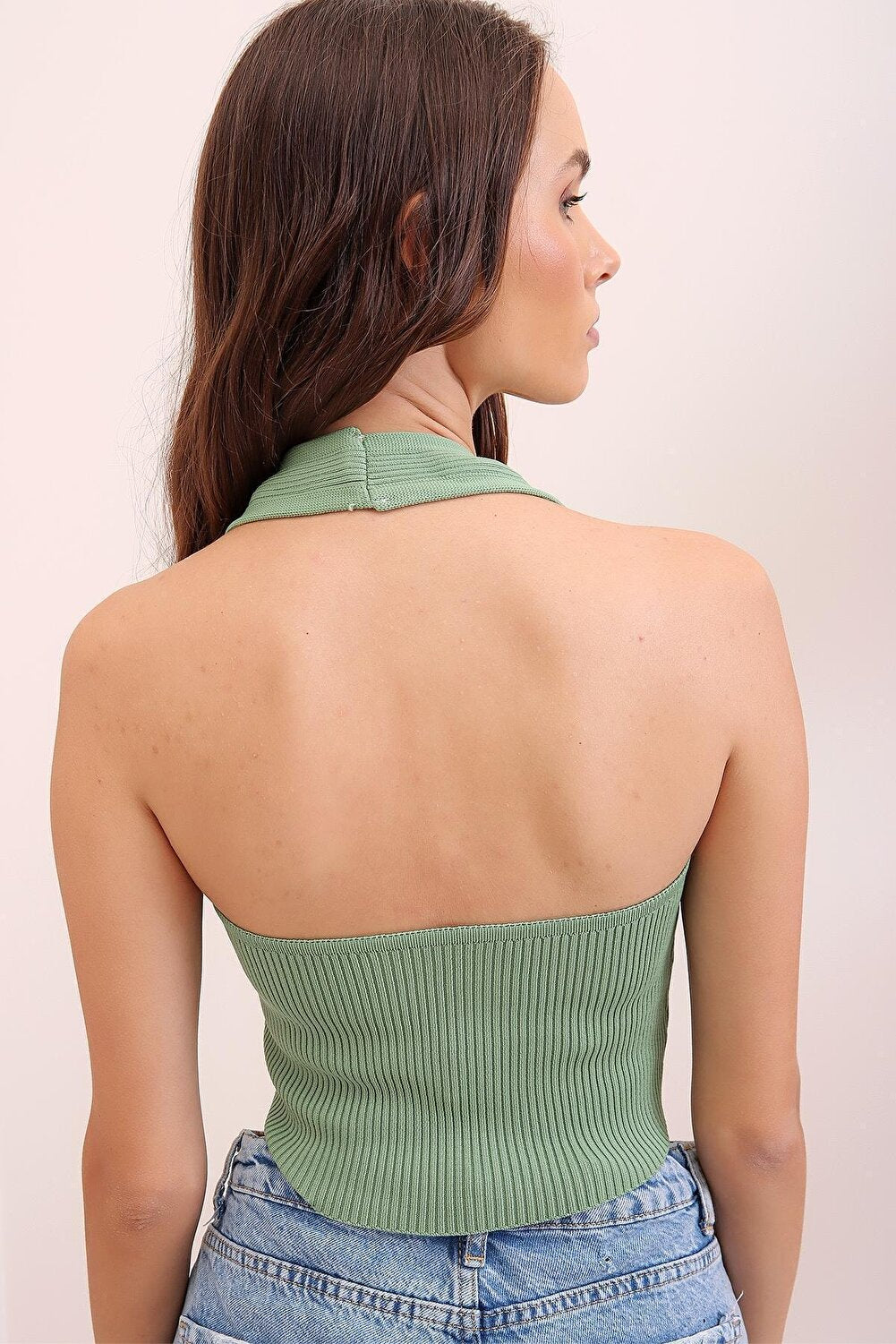 VAGGON Blouse - Green - Fitted