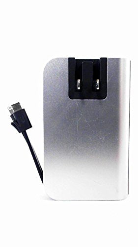 MyCharge HubPlus Portable Charger For iPhone/iPad Universal Micro USB Battery Silver