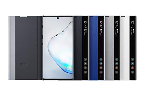 Samsung Galaxy Note10+ Case, S-View Flip Cover - Black (US Version with Warranty)