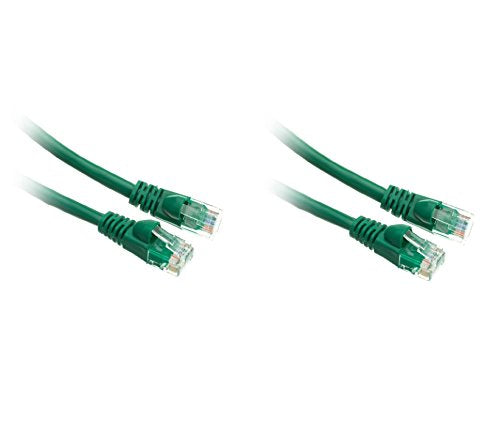 C&E 1 Feet CAT5E Cable with UTP Molded Boot 35MHz, Green(CNE482823)