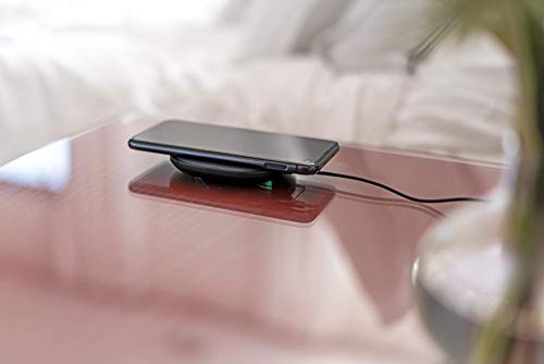 mophie Wireless Charging Pad - Made for Apple Airpods, iPhone Xs Max, iPhone Xs, iPhone XR and Other Qi-Enabled Devices - Black, Model:409903381