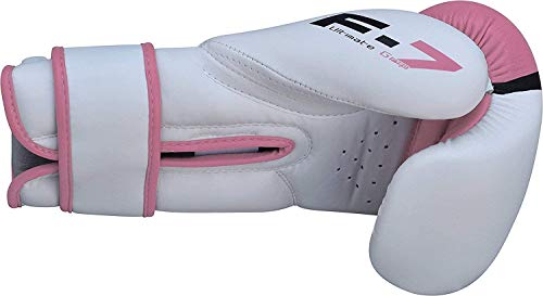 RDX Boxing Gloves for Training and Muay Thai, Maya Hide Leather Mitts for Fighting, Kickboxing, Sparring, EGO Glove for Punch Bag, Focus Pads, Thai Pad and Double End Ball Punching