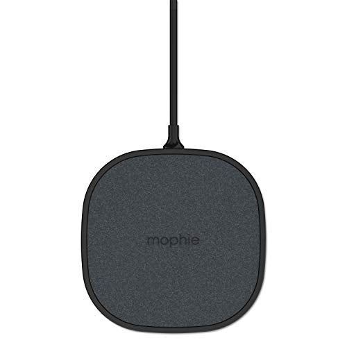 mophie Wireless Charging Pad - Made for Apple Airpods, iPhone Xs Max, iPhone Xs, iPhone XR and Other Qi-Enabled Devices - Black, Model:409903381