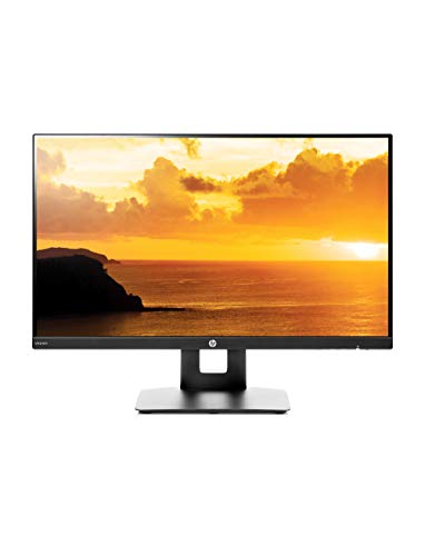 HP VH240a 23.8-inch Full HD 1080p IPS LED Monitor with Built-in Speakers and VESA Mounting, Rotating Portrait & Landscape, Tilt, and HDMI & VGA Ports (1KL30AA) - Black