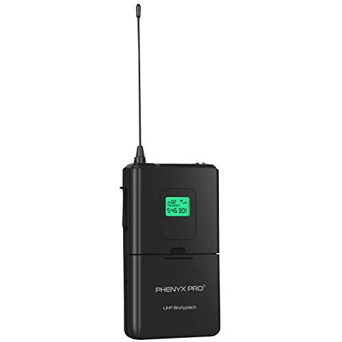 Phenyx Pro PTU-5000 546.3MHz Wireless BodyPack Transmitter, 260ft Operation Coverage