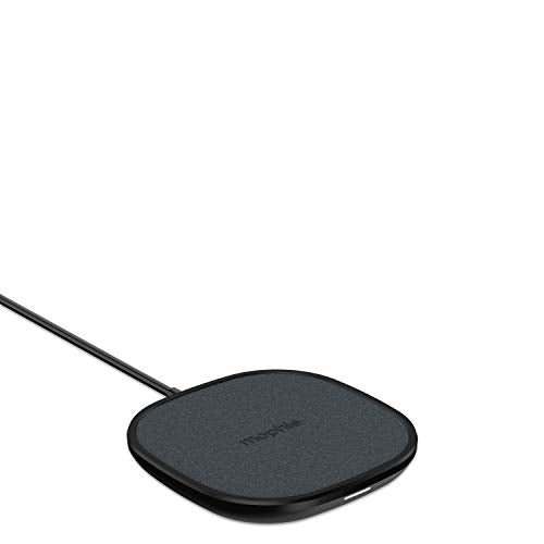 mophie Wireless Charging Pad - Made for Apple Airpods, iPhone Xs Max, iPhone Xs, iPhone XR and Other Qi-Enabled Devices - Black, Model:409903381