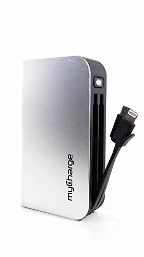 MyCharge HubPlus Portable Charger For iPhone/iPad Universal Micro USB Battery Silver