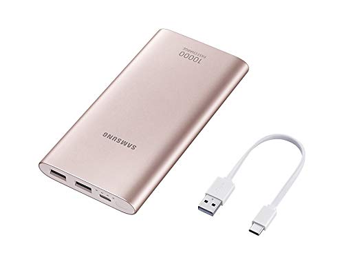 Samsung Original Type C Dual Port Battery Pack 10 Ah with Adaptative Fast Charging, Pink
