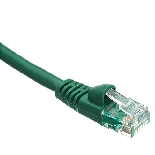 C&E 1 Feet CAT5E Cable with UTP Molded Boot 35MHz, Green(CNE482823)