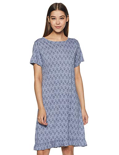 Jockey Cotton a-line Dress (RX25_Infinity Blue Assorted Prints_M)