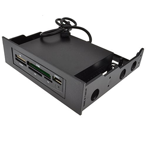 Internal Memory Card Reader for 5.25 CD/DVD Bay With USB Port BLACK