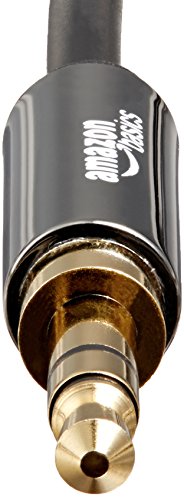 AmazonBasics 3.5 mm Male to Male Stereo Audio Aux Cable, 4 Feet, 1.2 Meters
