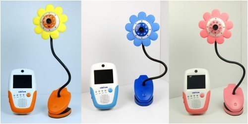 4UCam Daisy Handheld 2.5" Color Video Baby Monitor and 2.4GHz Wireless Camera - Blue - (Day & Night) (Video & Audio) Infant Nursery Monitor