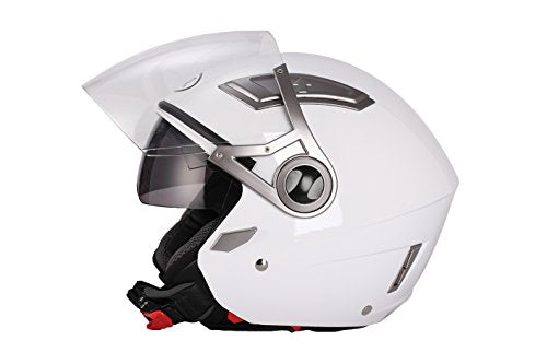 BHR 93317 Flip-Up Helmet, White, Large/Size : 59-60