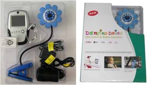 4UCam Daisy Handheld 2.5" Color Video Baby Monitor and 2.4GHz Wireless Camera - Blue - (Day & Night) (Video & Audio) Infant Nursery Monitor