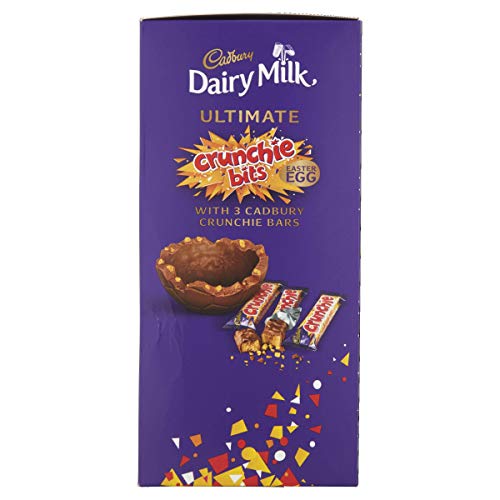 Cadbury Dairy Milk Crunchie Bits Ultimate Easter Egg with 3 Crunchie Bars 542 g