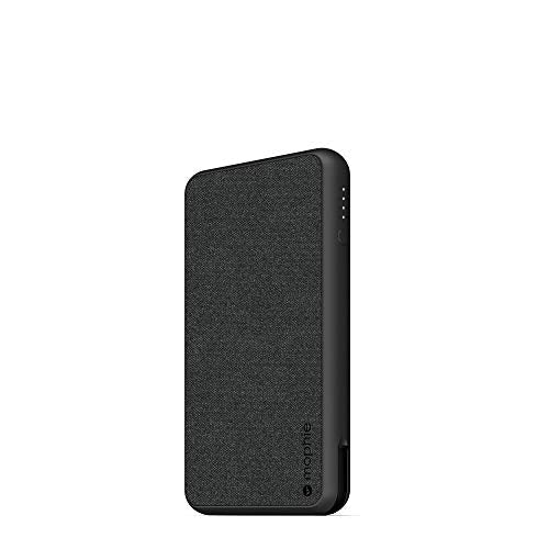 Mophie Powerstation Plus XL (10,000mAh) - Qi Wireless Charging with Built in Micro USB and Lighning Cables - Black