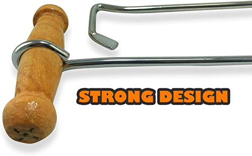 Boot Hooks Boot Pullers Wood Handles (2 hooks)