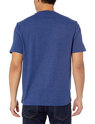 Amazon Essentials mens 2-Pack Regular-Fit Crew Pocket T-Shirt 2-pack Regular-fit Crew Pocket T-shirt Short Sleeve T-Shirt, Navy Heather, X-Small (Manufacturer Size: X-Small)