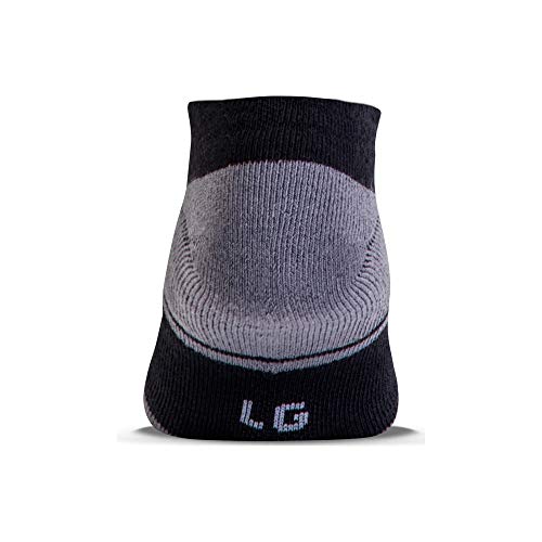 Under Armour Resistor 3.0 No Show Socks, 6-Pairs, Black/Graphite, Shoe Size: Mens 9-12.5, Womens 11-13