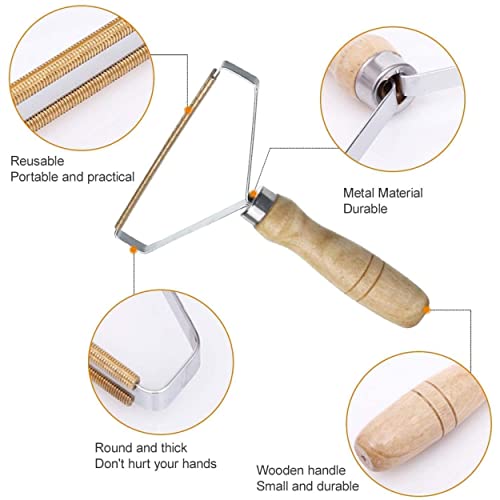 Rasoir Anti Bouloche, Brosse Anti Peluche, Retire Bouloche Vêtement, Tapis, Manteau, Pull, Réutilisable Lint Remover, brosse a poils vêtement Manuel, Haute qualité, Manche en bois | Marque Pilpoil