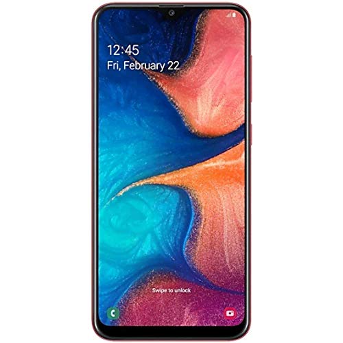 Samsung Galaxy A20 32GB A205G/DS 6.4" HD+ 4,000mAh Battery LTE Factory Unlocked GSM Smartphone (International Version) (Red)