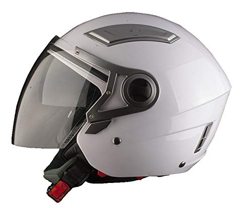 BHR 93317 Flip-Up Helmet, White, Large/Size : 59-60