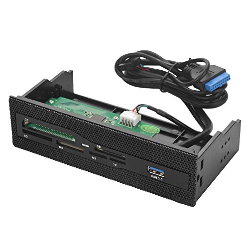 Lazmin Card Reader with Multiport Front Panel, PC Internal Card Reader Dashboard Multifunction Multimedia PC Front Panel