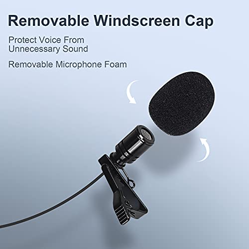 Phenyx Pro Lavalier Lapel Microphone/Headset Microphone Combo with Mini XLR Jack, Hand-Free Clip-on Lapel Mic, and Flexible Wired Boom Headset Mic, for Voice Amplifier, Audio Sound System