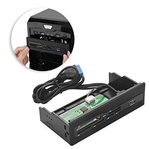 Lazmin Card Reader with Multiport Front Panel, PC Internal Card Reader Dashboard Multifunction Multimedia PC Front Panel