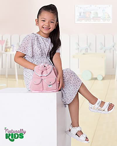 Naturally KIDS Backpack - Toddler Backpack for Girls Boys w Stuffed Animal - Gifts for 3 4 5 6 7 Year Old Boys Toys
