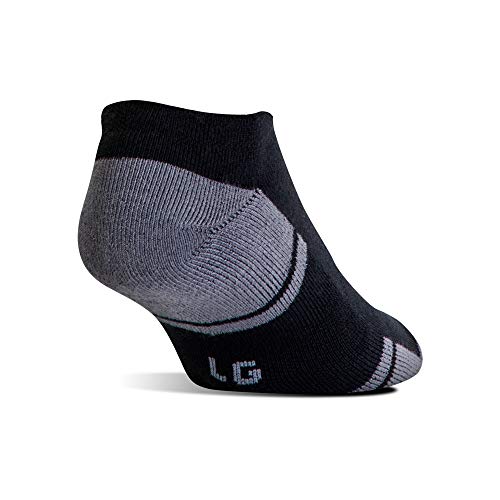 Under Armour Resistor 3.0 No Show Socks, 6-Pairs, Black/Graphite, Shoe Size: Mens 9-12.5, Womens 11-13