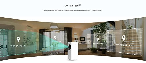 Wyze Cam Pan 1080p Pan/Tilt/Zoom Wi-Fi Indoor Smart Home Camera with Night Vision, 2-Way Audio, Works with Alexa & the Google Assistant, White - WYZECP1