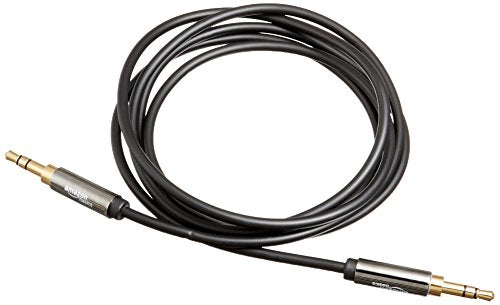 AmazonBasics 3.5 mm Male to Male Stereo Audio Aux Cable, 4 Feet, 1.2 Meters