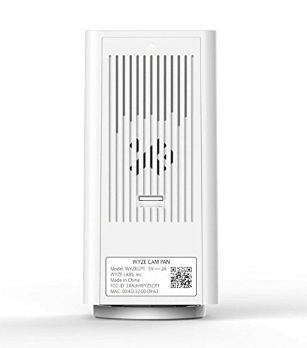 Wyze Cam Pan 1080p Pan/Tilt/Zoom Wi-Fi Indoor Smart Home Camera with Night Vision, 2-Way Audio, Works with Alexa & the Google Assistant, White - WYZECP1