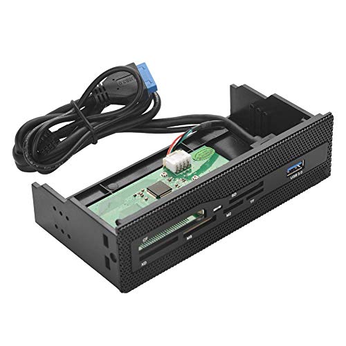 Lazmin Card Reader with Multiport Front Panel, PC Internal Card Reader Dashboard Multifunction Multimedia PC Front Panel