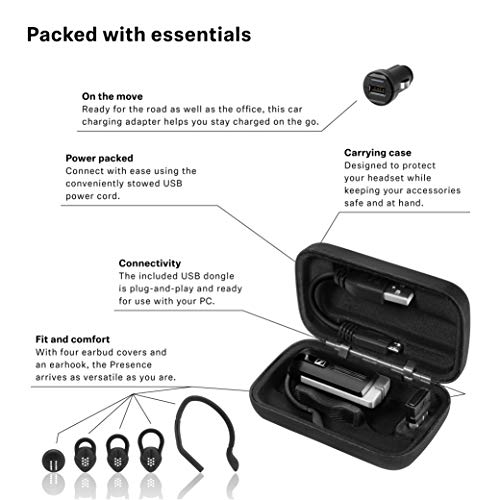 Sennheiser PRESENCE Earset - Mono - Wireless - Bluetooth - 82 ft - 100 Hz - 15 kHz - Over-the-ear - Monaural - Outer-ear PRESENCEUCML