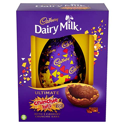 Cadbury Dairy Milk Crunchie Bits Ultimate Easter Egg with 3 Crunchie Bars 542 g