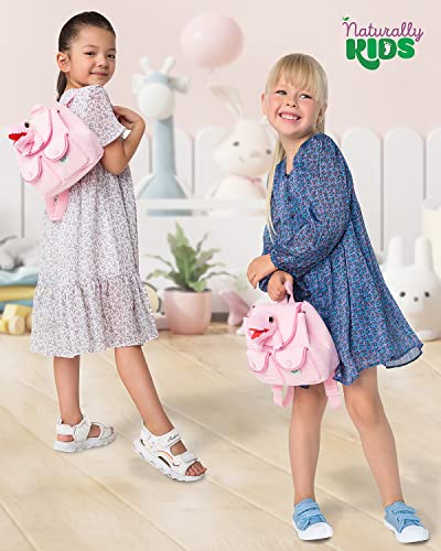 Naturally KIDS Backpack - Toddler Backpack for Girls Boys w Stuffed Animal - Gifts for 3 4 5 6 7 Year Old Boys Toys