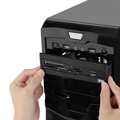Internal Card Reader Dashboard, 5.25 In Multifunction Computer Card Reader Front Panel, Multimedia Dashboard Support for USB3.0 Port M2 SD MS XD CF TF Card