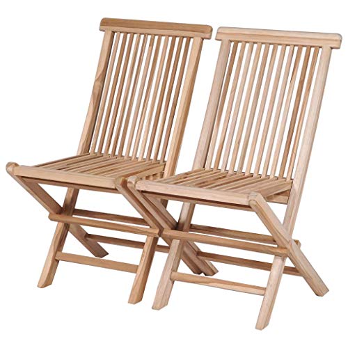3 Piece Folding Bistro Set Solid Teak Wood