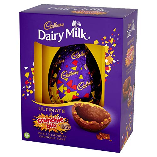Cadbury Dairy Milk Crunchie Bits Ultimate Easter Egg with 3 Crunchie Bars 542 g
