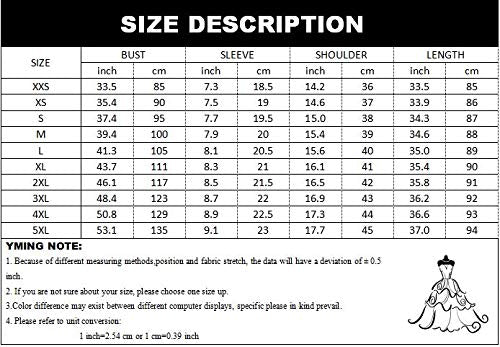 YMING Femme Robe Manches Courtes Robe Tunique T-Shirt Col Rond Style Basique Vert Armée M/FR 38