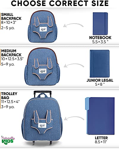 Naturally KIDS Backpack - Toddler Backpack for Girls Boys w Stuffed Animal - Gifts for 3 4 5 6 7 Year Old Boys Toys