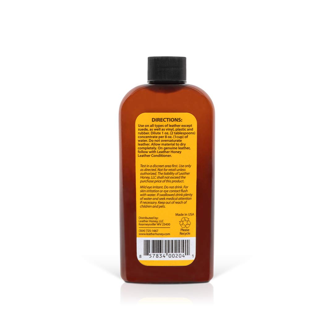 Leather Cleaner by Leather Honey: The Best Leather Cleaner for Vinyl and Leather Apparel, Furniture, Auto Interior, Shoes and Accessories. Concentrated Formula Makes 32 Ounces When Diluted!