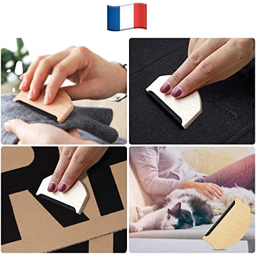Rasoir Anti Bouloche, Brosse Anti Peluche, Nettoyeur de Peluches Manuel Peigne Cachemire Vêtement, Manteau, Pull, Réutilisable, Retire Poils d'animaux des Vêtements , 1 Brosse + Sac Offert | Pilpoil