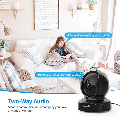 Wansview Wireless Security Camera, IP Camera 1080P HD, WiFi Home Indoor Camera for Baby/Pet/Nanny, Motion Detection, 2 Way Audio Night Vision, Works with Alexa, with TF Card Slot and Cloud